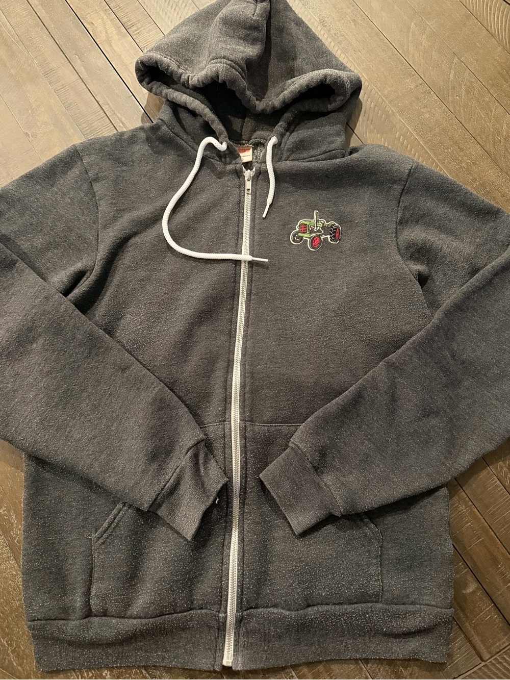 Women’s Beau’s Brewing Zip Hoodie with Small Tractor Patch